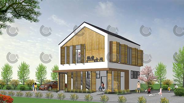 مبنى جاهز للراحة والترفيه