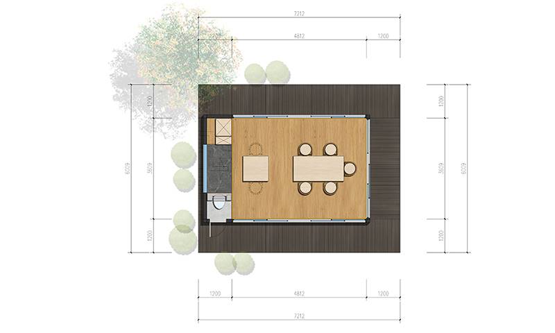 غرفة زجاجية جاهزة، فئة 48