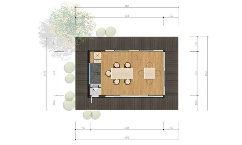 غرفة زجاجية جاهزة، فئة 60