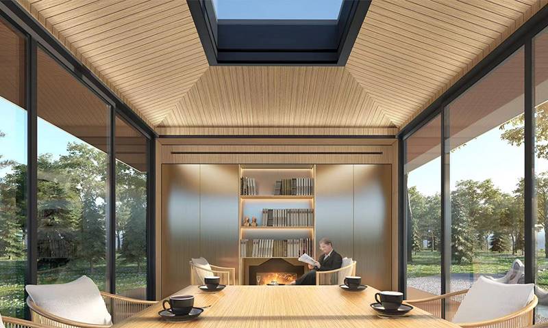 غرف زجاجية جاهزة