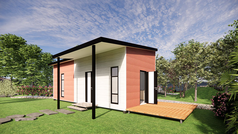 أكواخ جاهزة لقضاء العطلات، موديل 34