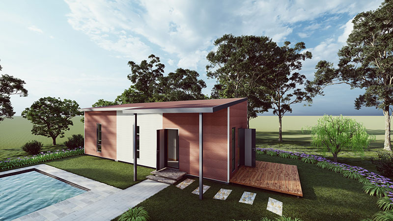 أكواخ جاهزة لقضاء العطلات، موديل 44 m