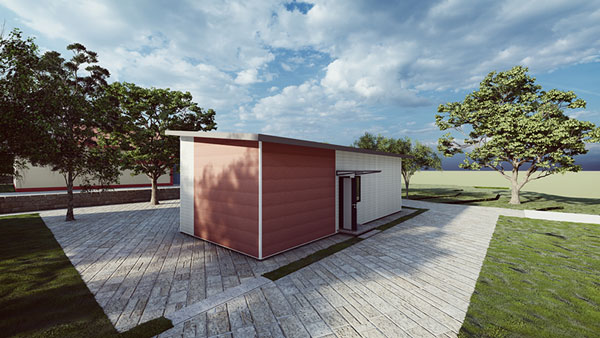 أكواخ جاهزة لقضاء العطلات، موديل 58