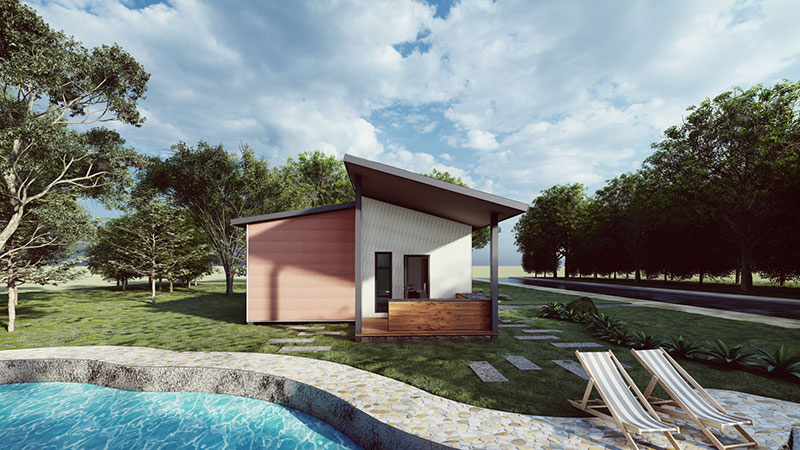 أكواخ جاهزة لقضاء العطلات، موديل 59